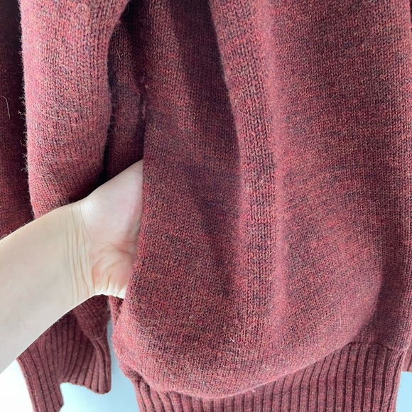 Orvis Rust Wool Zip Up Sweater Men’s Large - Picture 11 of 11